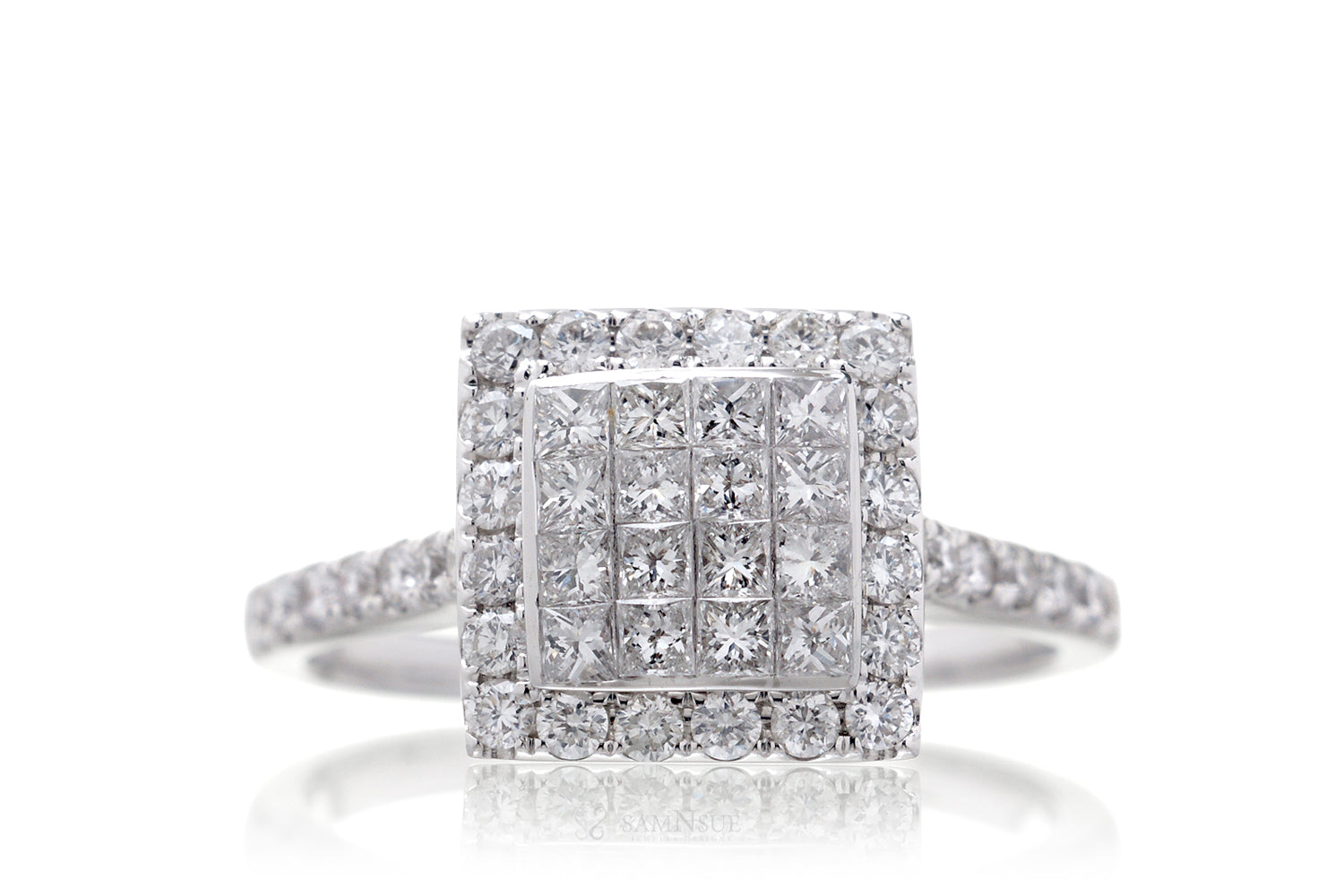 The Tess Princess Diamond Ring Set (1.14 ct. tw.)