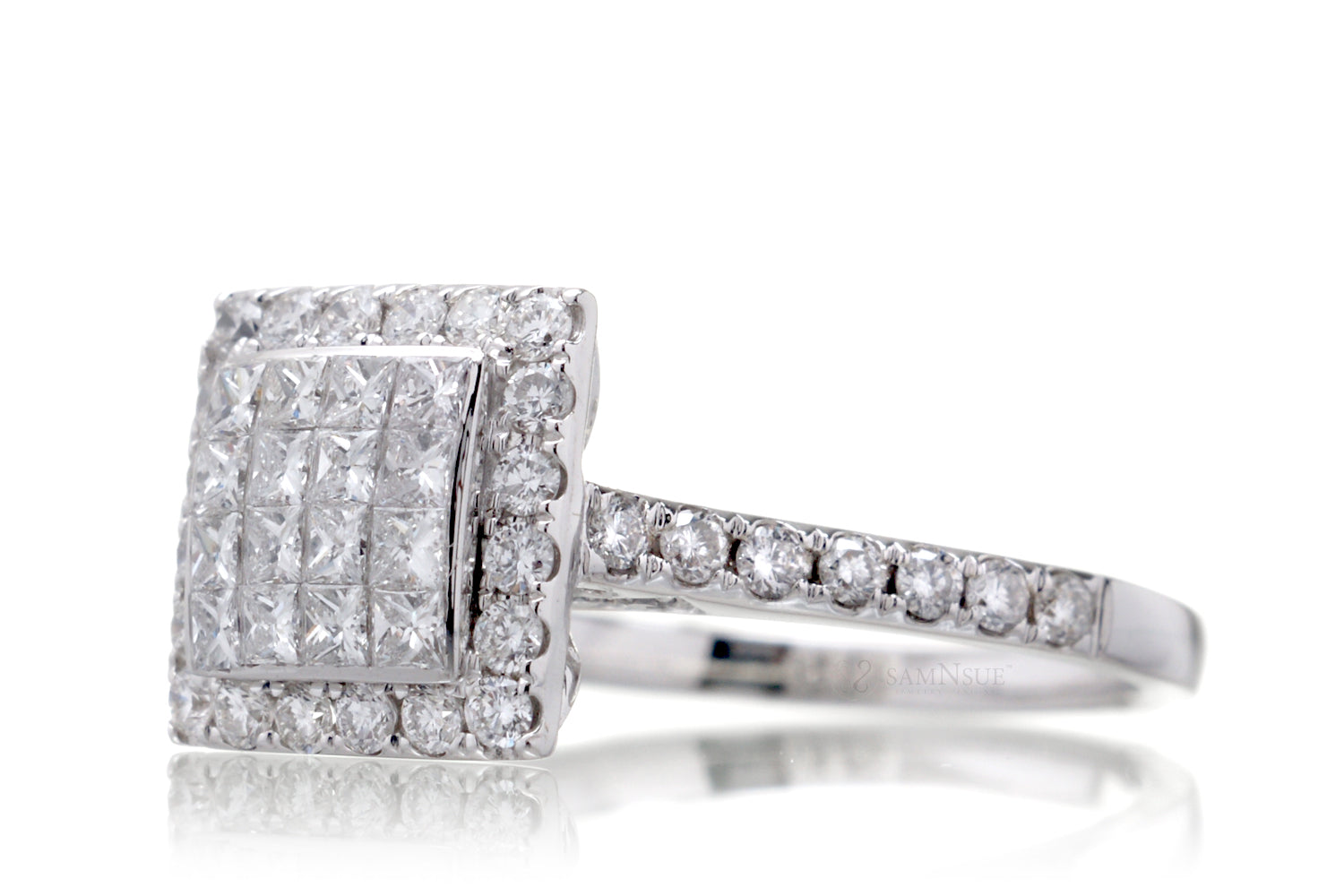 The Tess Princess Diamond Ring Set (1.14 ct. tw.)