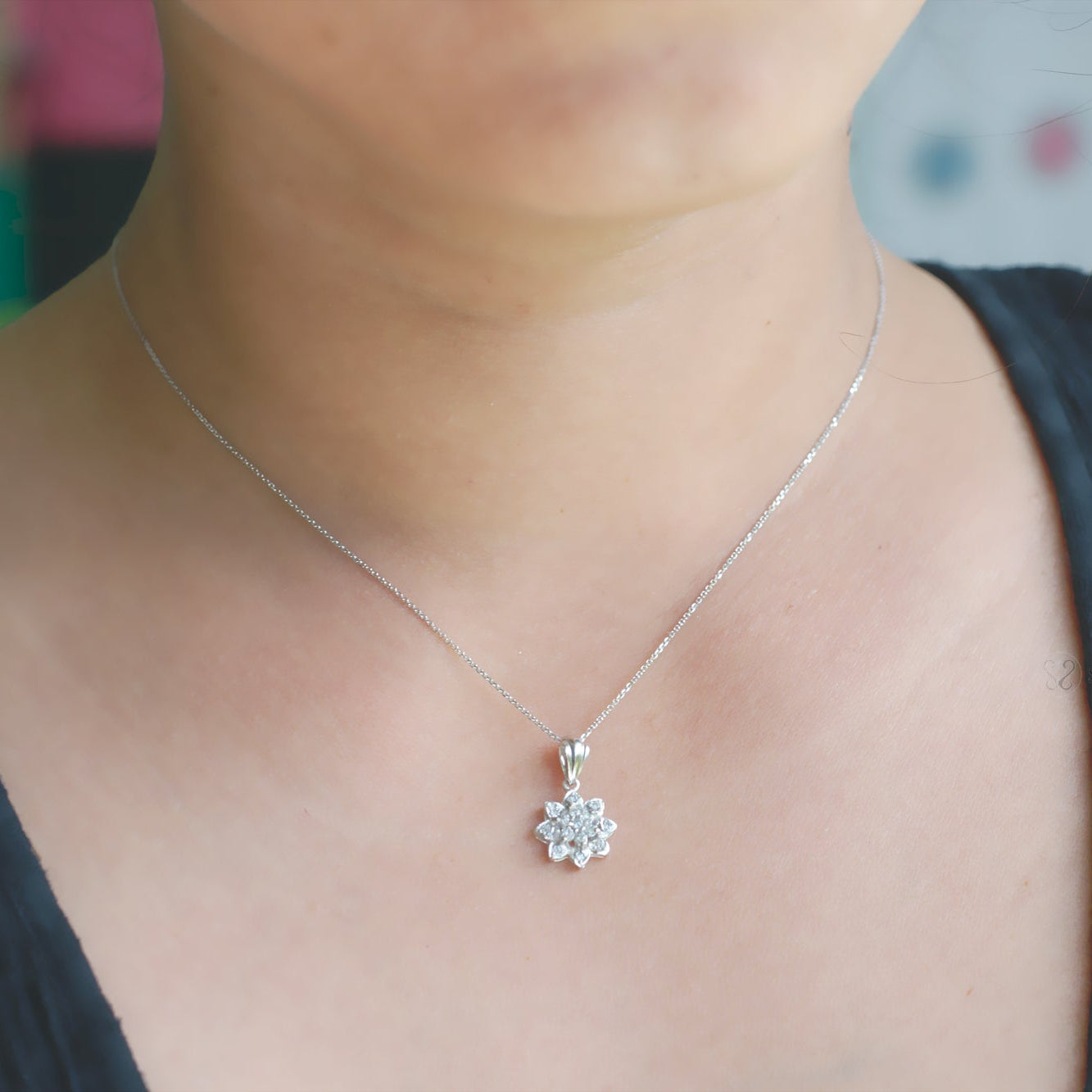 The Double Star Diamond Pendant (1/4 ct tw.)