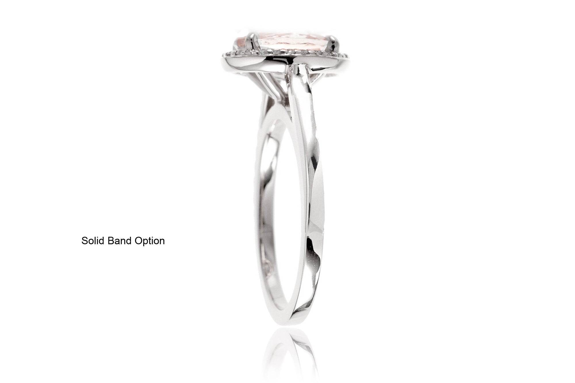 The Hexagon Shape Steffy Round Moissanite Ring