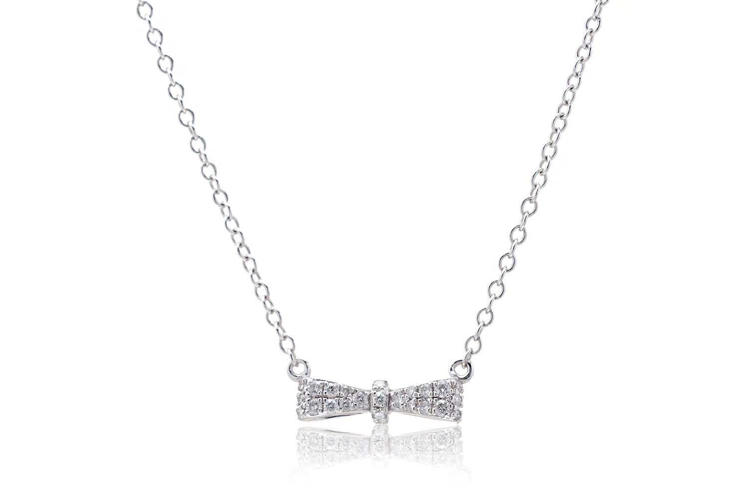 The Small Bow Diamond Necklace