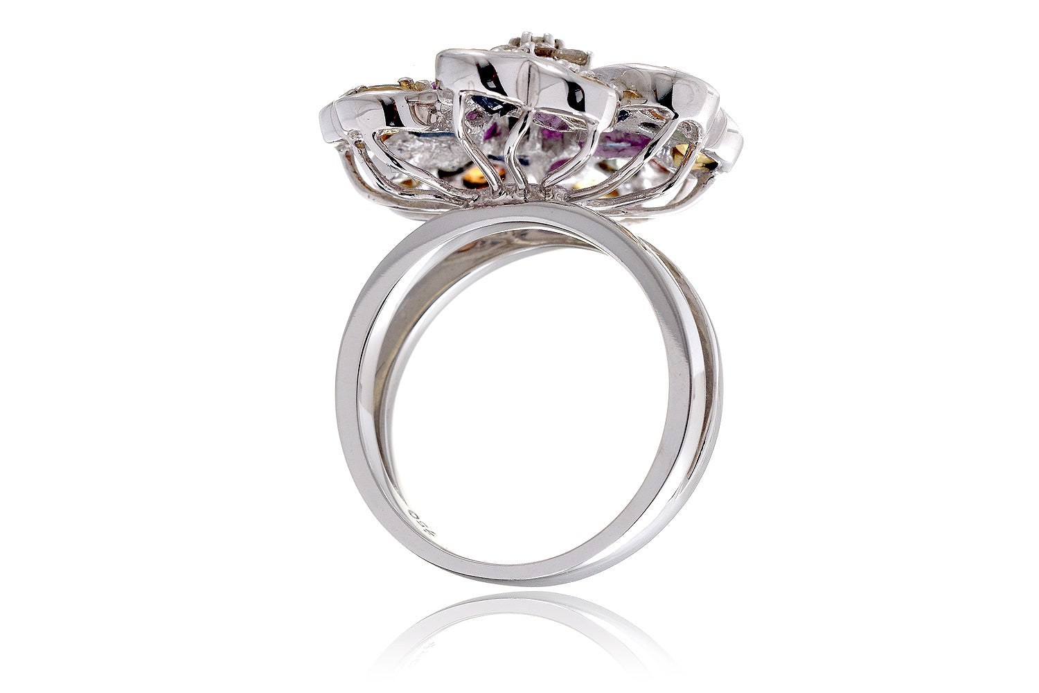 The Multi Sapphire Flower Ring (6.50 ct. tw.)