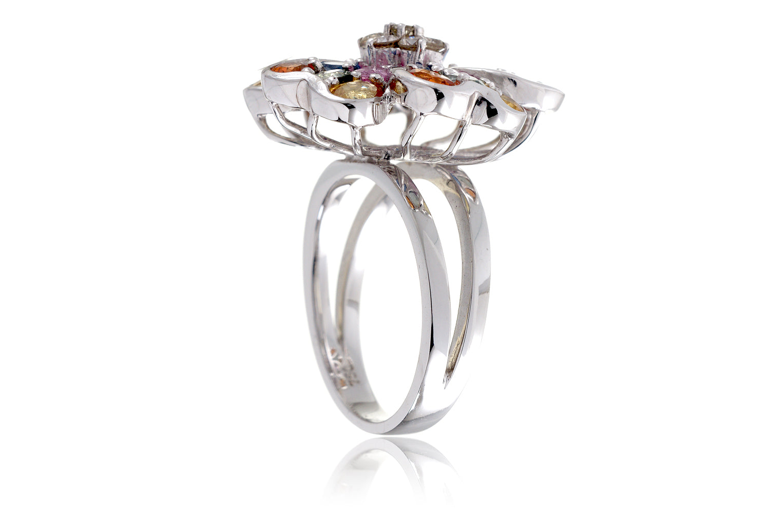 The Multi Sapphire Flower Ring (6.50 ct. tw.)