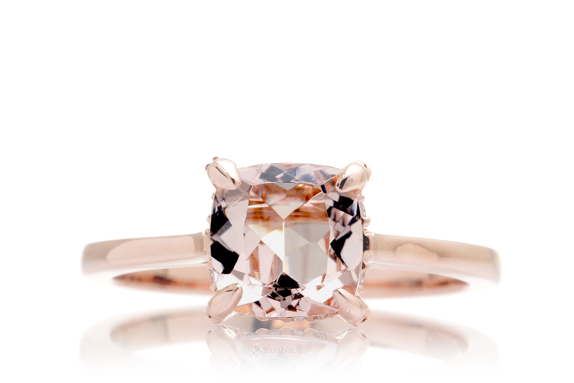 The Tracy Cushion Morganite