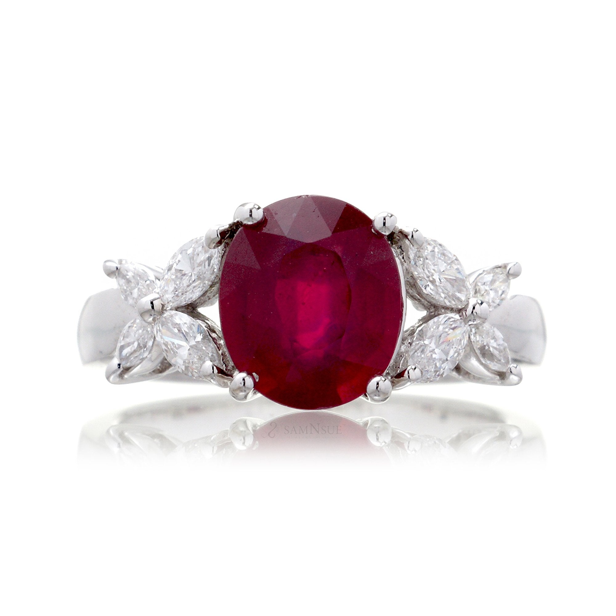 The Meryl Oval Ruby (3.10ct tw*)