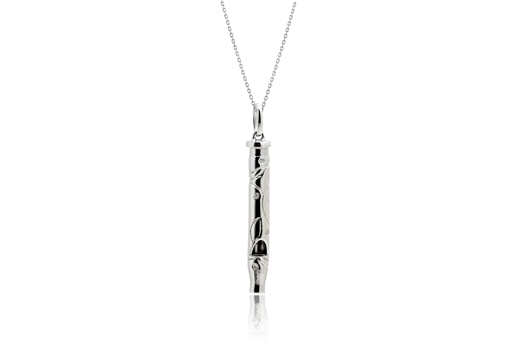 The Whistle/Flute Diamond Pendant